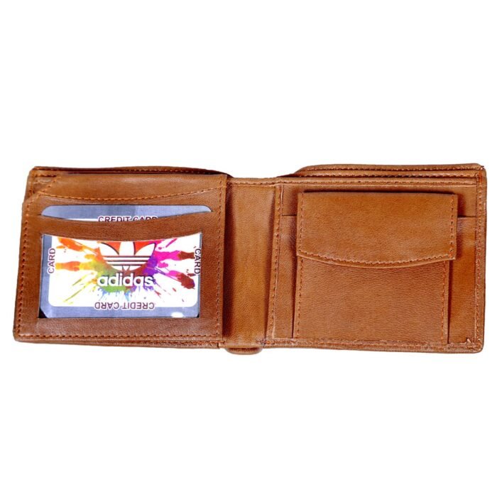 Adidas Wooden Color Leather Wallet 2 <div class="woocommerce-product-details__short-description"> <strong>Material:</strong> The pocket is constructed from leather, which can vary in texture, thickness, and color.The leather can be smooth, pebbled, embossed, or treated to create a specific finish. <strong>Functional Uses:</strong> Leather pockets serve a variety of functional purposes, such as storing personal items, holding tools or gadgets, or providing quick access to small items. They are often found on jackets, where they might hold a wallet or phone, or on bags, where they can keep items organized. <strong>Decorative Uses:</strong> In addition to their functional role, leather pockets can be used as decorative elements. For example, a leather pocket on a jacket or coat can add a rugged or stylish flair. On bags or accessories, leather pockets can serve as a design feature that enhances the overall look. </div>