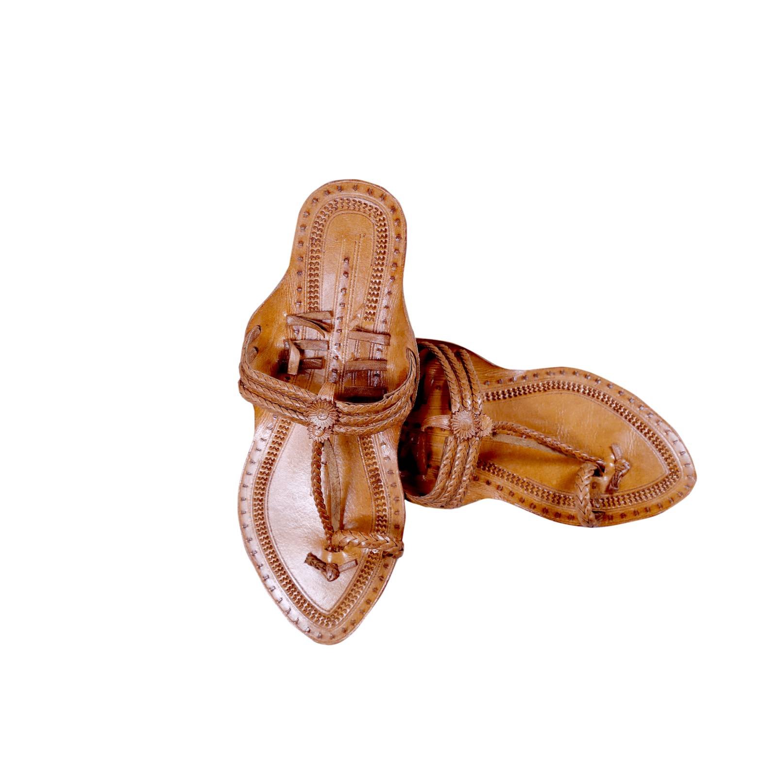 Brown Color Kolhapuri Leathe for Women2