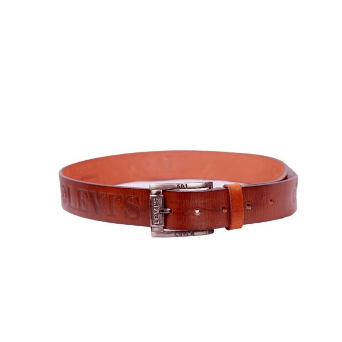 Levis Leather Belt1 <div class="woocommerce-product-details__short-description"> <strong>Belt Buckle:</strong> This is the hardware component, often made of metal, that secures the belt in place. Buckles can range from simple and minimalistic to ornate and decorative, with different shapes like square, oval, or horseshoe. <strong>Belt Holes:</strong> These are the evenly spaced perforations along one end of the belt, allowing you to adjust the fit by inserting the buckle's prong through the appropriate hole. <strong>Belt Width:</strong> Leather belts come in various widths, typically ranging from 1 to 2 inches. Narrower belts are often more formal, while wider belts are commonly used in casual or workwear settings. </div>