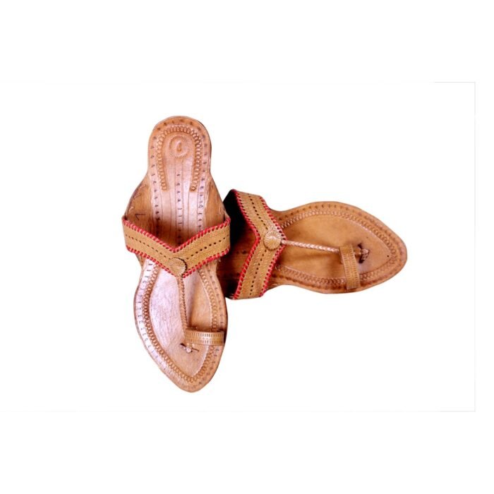 Red border Kapshi Patta Leather Chappal For Women 2 <div class="woocommerce-product-details__short-description"> The leather used in these chappals is typically cowhide, goatskin, or buffalo leather. It is tanned and treated for durability and flexibility. <strong>Comfort:</strong> Chappals are designed for comfort and ease of use. The flat soles and open design allow for breathability and freedom of movement. The leather straps typically soften with use, molding to the shape of the foot for a more customized fit. <strong>Versatility:</strong> Leather chappals are versatile and can be worn with a variety of outfits, from traditional ethnic wear like sarees and salwar kameez to casual jeans or skirts. They are suitable for everyday wear as well as special occasions. </div>