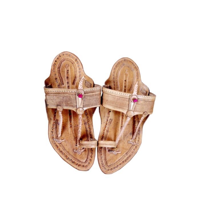 light brown Leather Chappal For Men1 <div class="woocommerce-product-details__short-description"> <strong>Material:</strong> The leather used in these chappals is typically cowhide, goatskin, or buffalo leather. It is tanned and treated for durability and flexibility. <strong>Comfort:</strong> Chappals are designed for comfort and ease of use. The flat soles and open design allow for breathability and freedom of movement. The leather straps typically soften with use, molding to the shape of the foot for a more customized fit. <strong>Versatility:</strong> Leather chappals are versatile and can be worn with a variety of outfits, from traditional ethnic wear like sarees and salwar kameez to casual jeans or skirts. They are suitable for everyday wear as well as special occasions. </div>